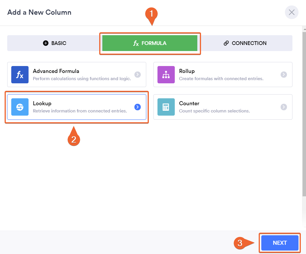 Screenshot of the "Connection" tab open in Jotform Tables