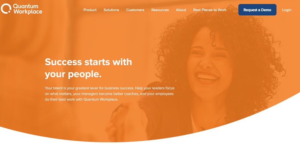 Quantum Workplace Landing Page
