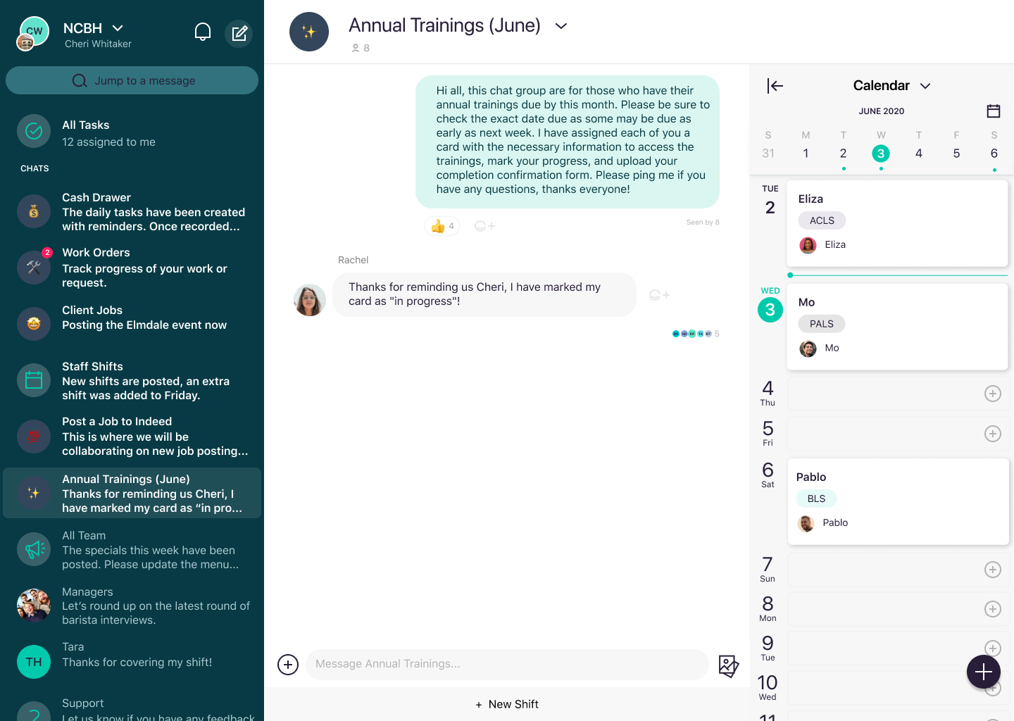 User Interface of the Coast App
