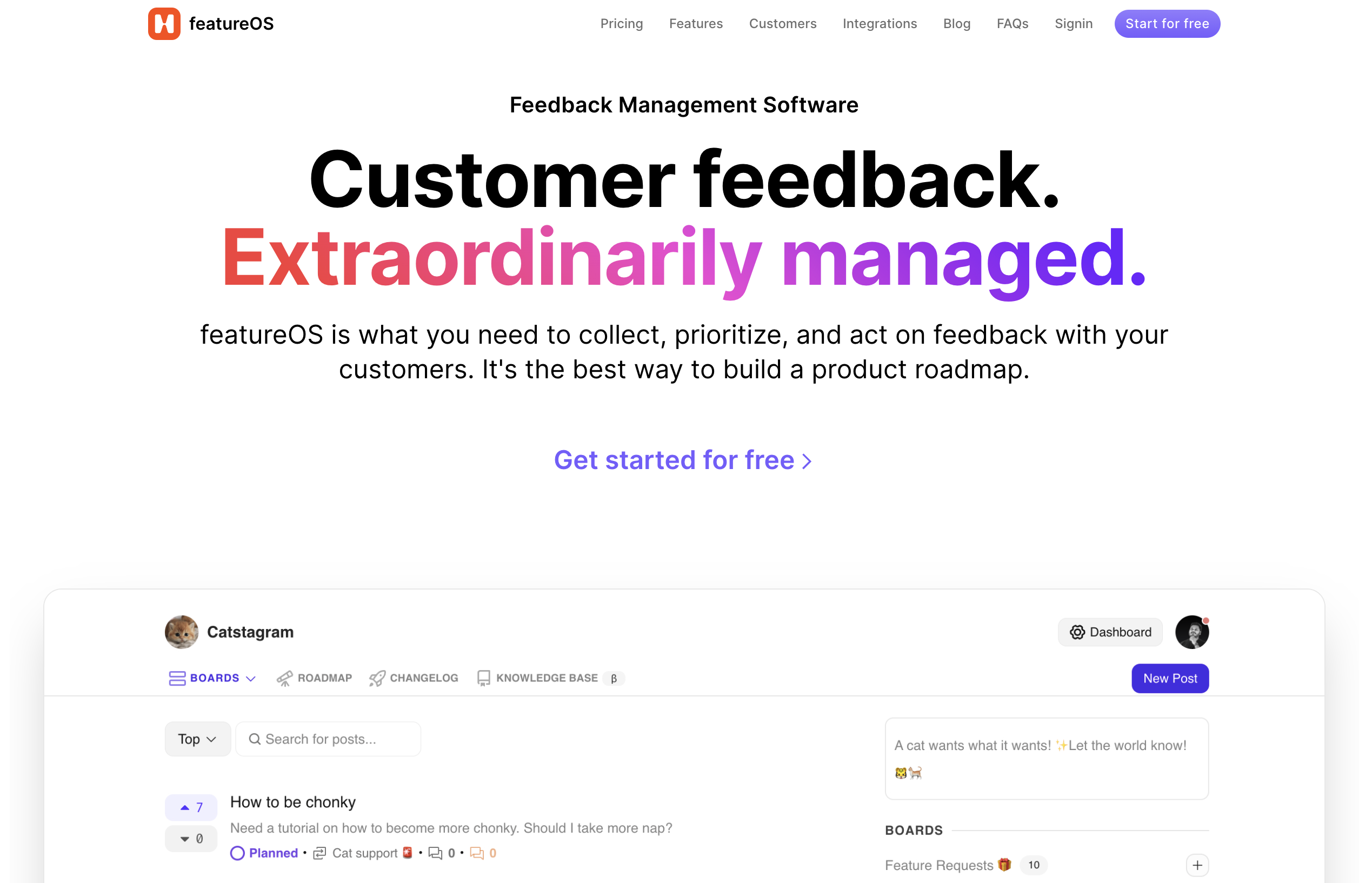 FeatureOS Landing Page