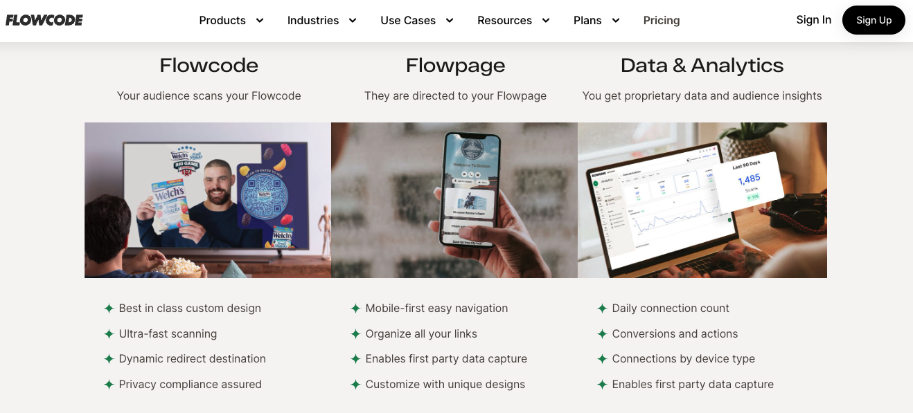 Flowpage by Flowcode Landing Page
