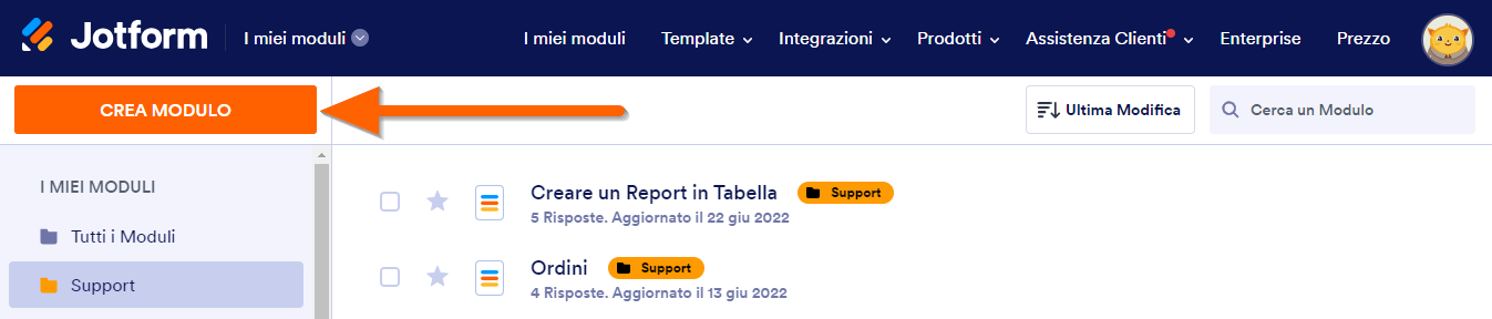Come Creare un Modulo di Contatto in Jotform Image-1