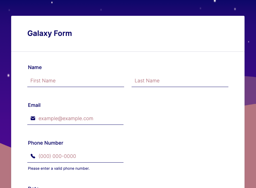 Purple Galaxy Theme