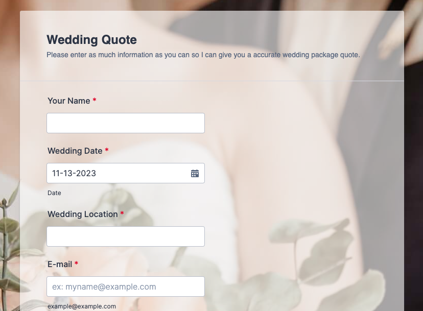 Wedding Quote Theme