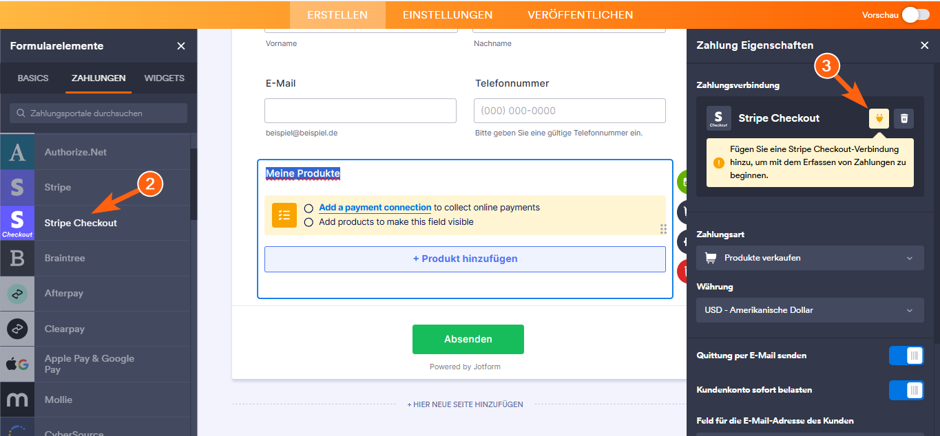 Wie Sie Stripe Checkout mit Jotform integrieren können Image-8
