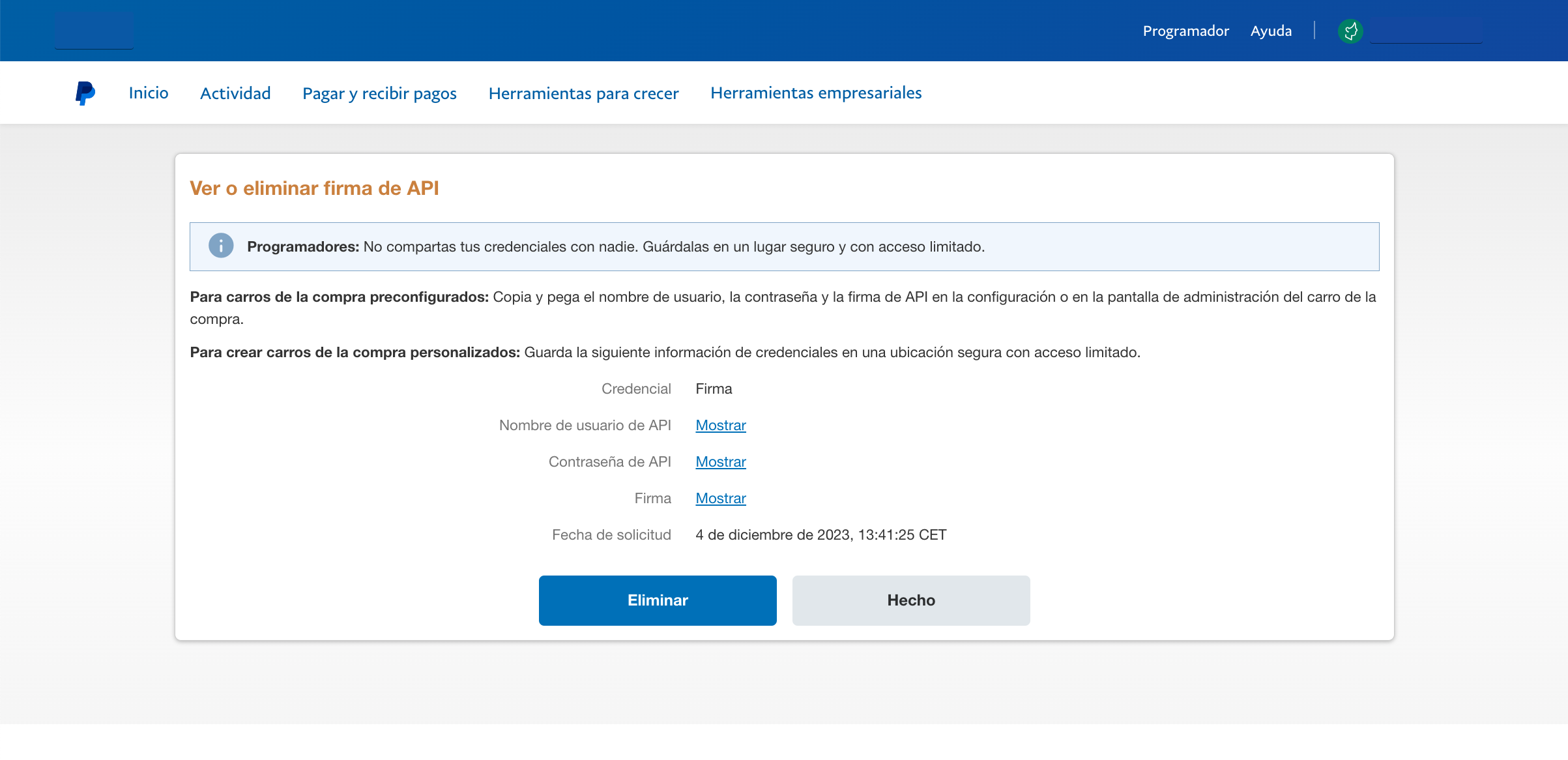 Cómo obtener credenciales API de PayPal Image-4