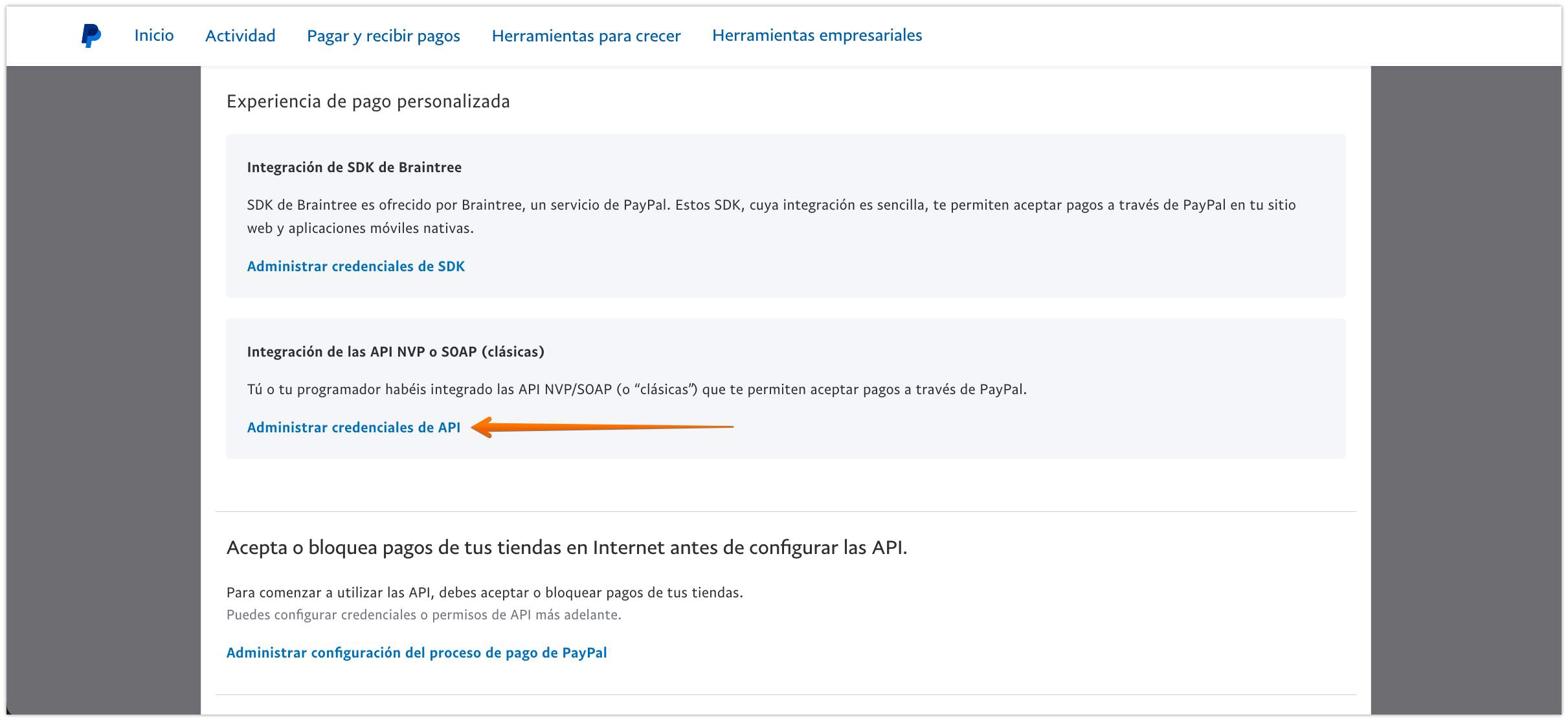 Cómo obtener credenciales API de PayPal Image-2