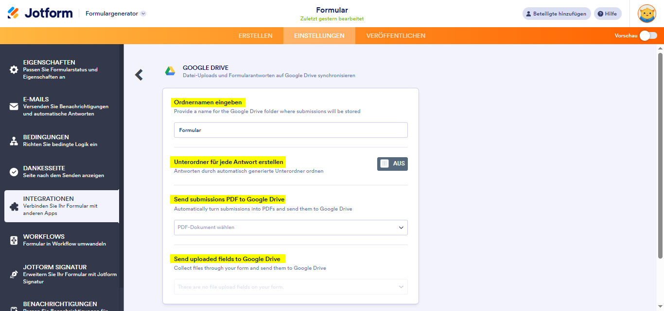Wie Sie ein Formular in Google Drive integrieren Image-5