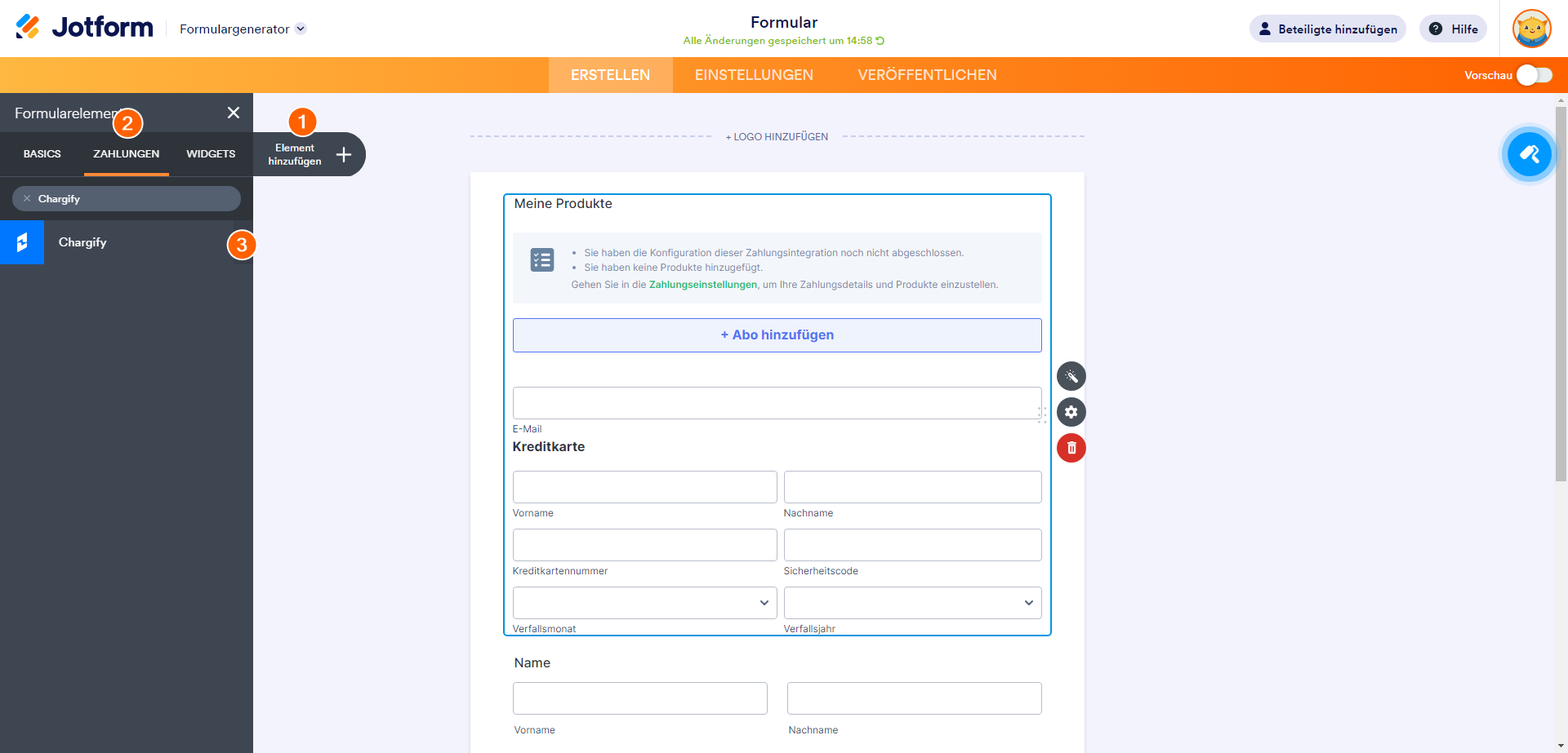 Wie Sie Chargify mit Jotform integrieren Image-1