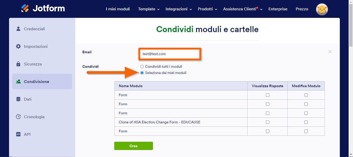 Come Condividere Moduli con Altri Utenti sui Server Enterprise Image-3