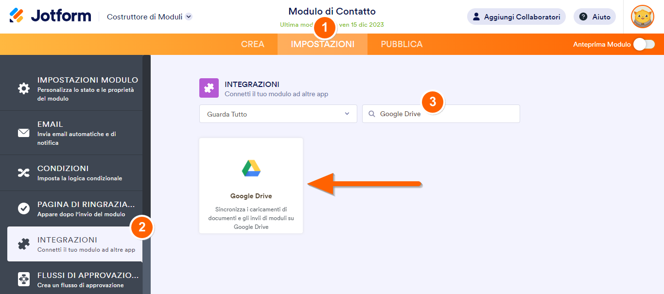 Come Integrare il tuo Modulo con Google Drive Image-1