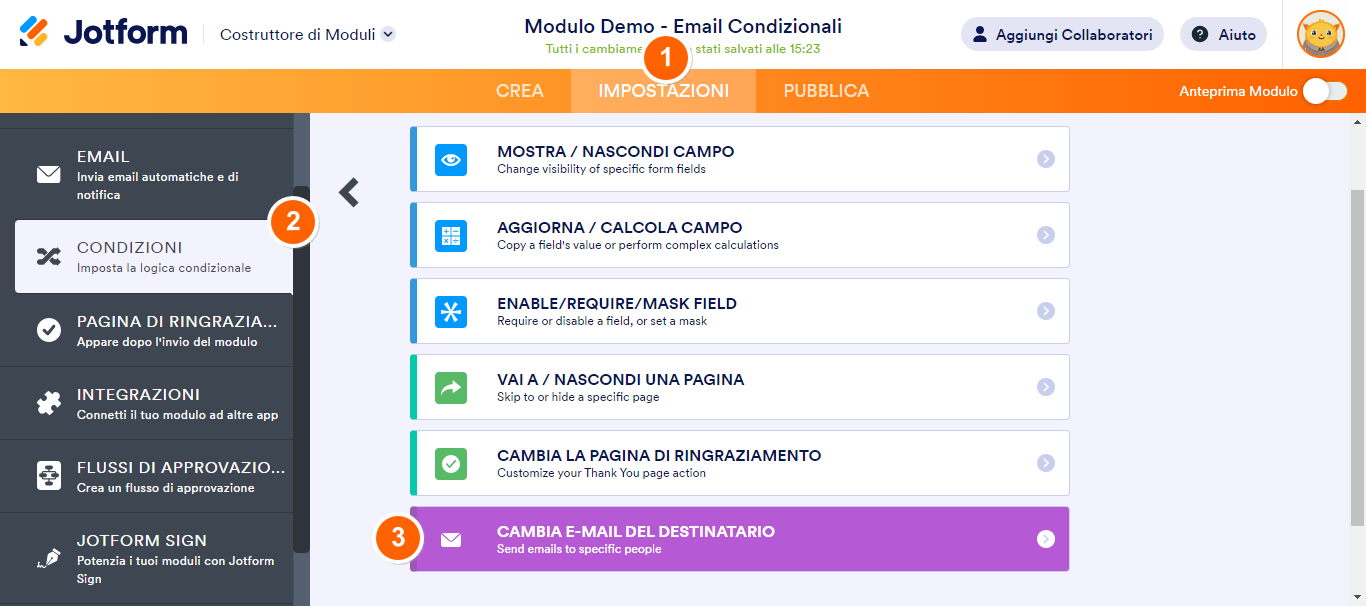 Come Inviare Email in Base alla Risposta dell'Utente Image-3