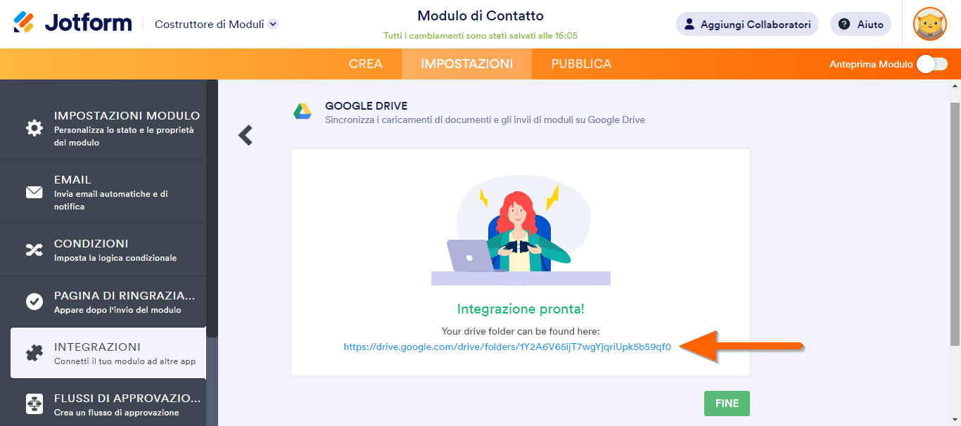 Come Integrare il tuo Modulo con Google Drive Image-5