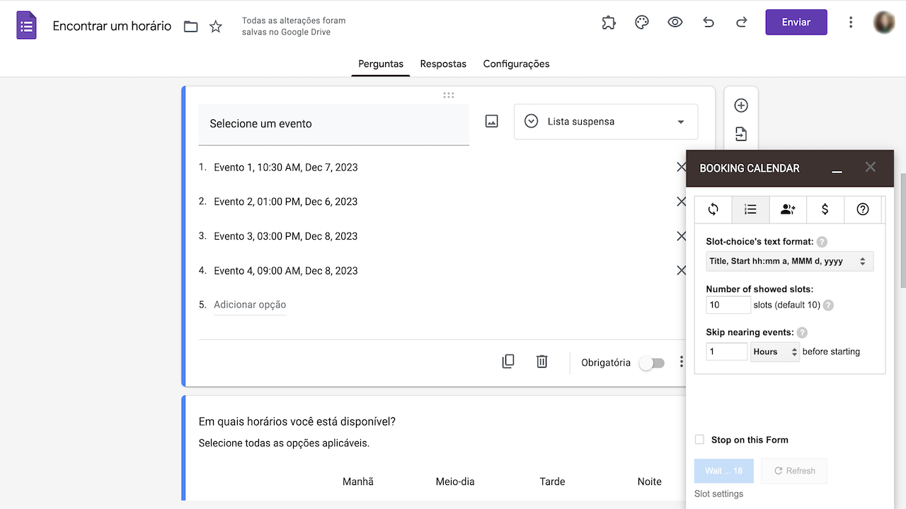 Booking Calendar