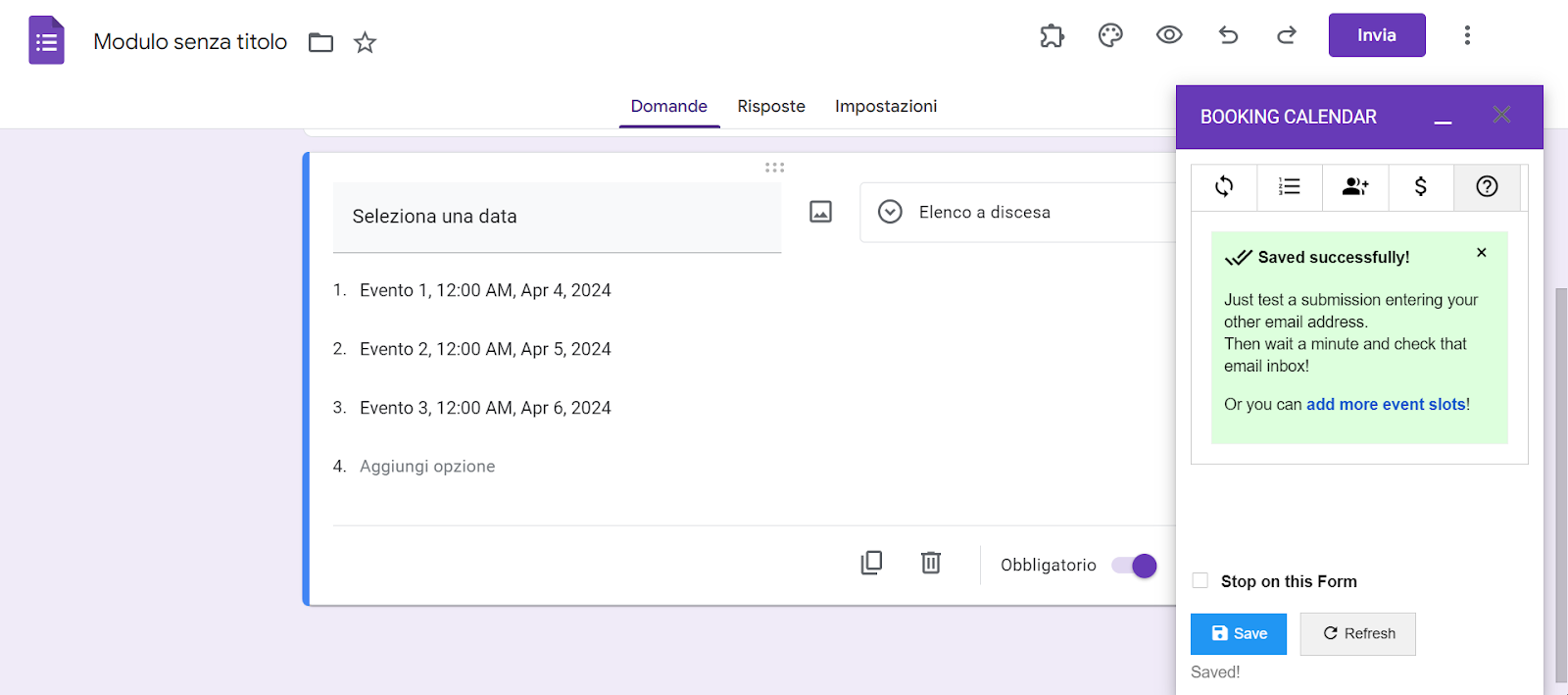 Booking Calendar