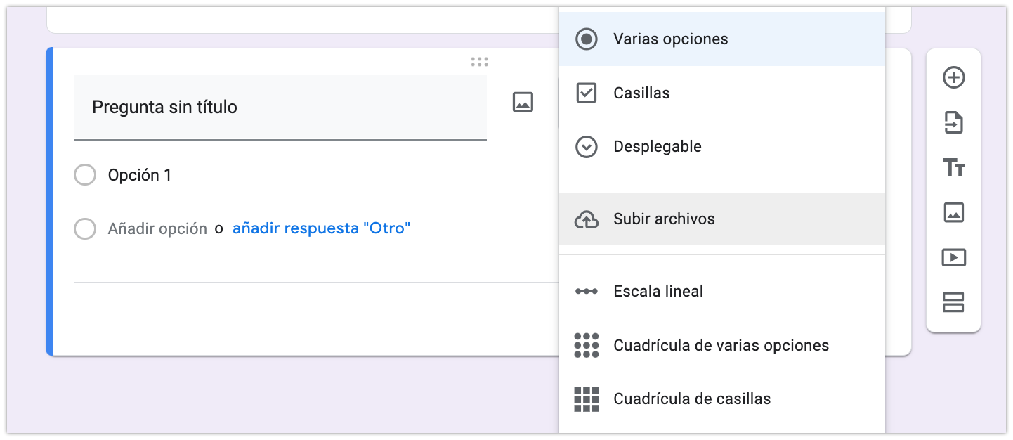 Cómo añadir una lista desplegable en Google Forms Image-3