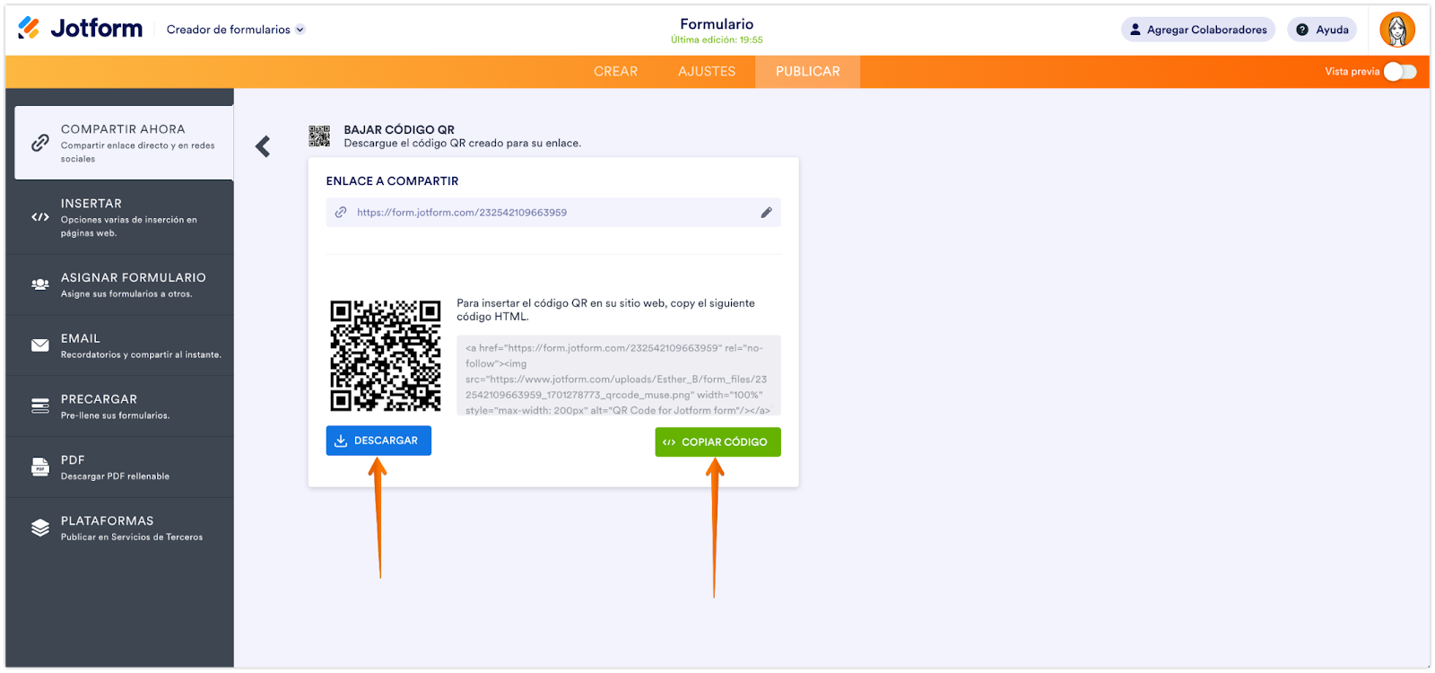 Cómo crear un código QR para un formulario de Google Image-9