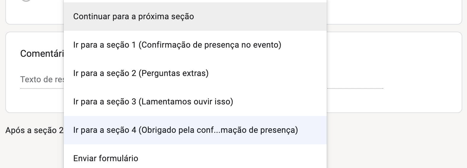 Como criar perguntas condicionais no Formulários Google - Imagem 9