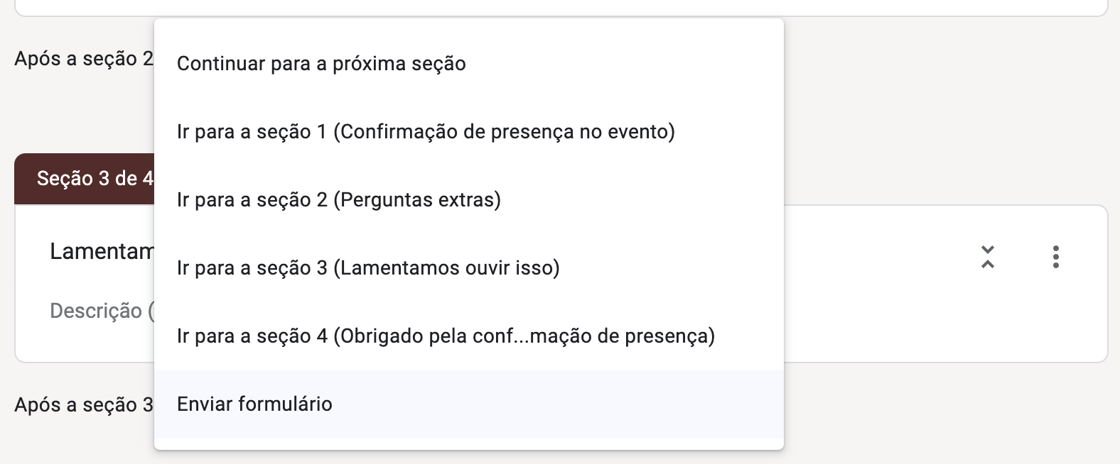 Como criar perguntas condicionais no Formulários Google - Imagem 10