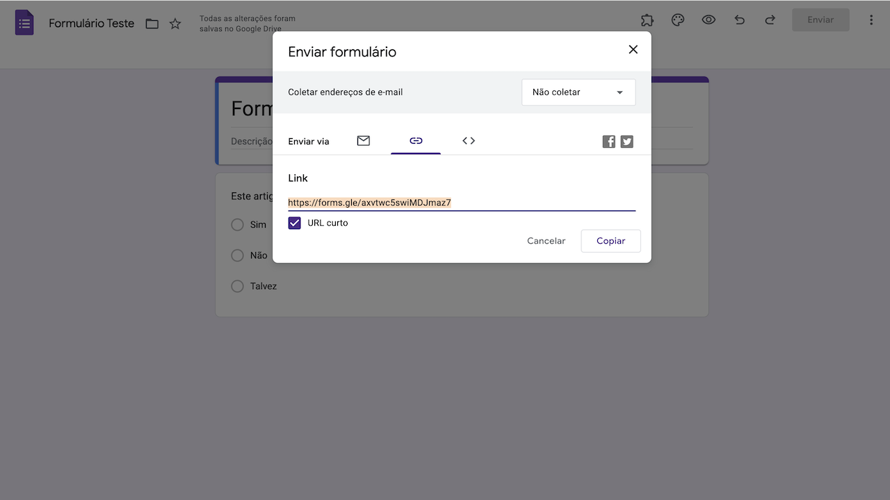 Como criar um QR code para um formulário do Google - Imagem 3