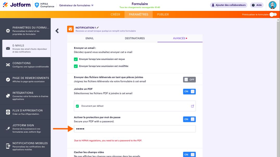 Comment inclure les soumissions en tant que pièce jointe PDF dans les notifications email Image-3