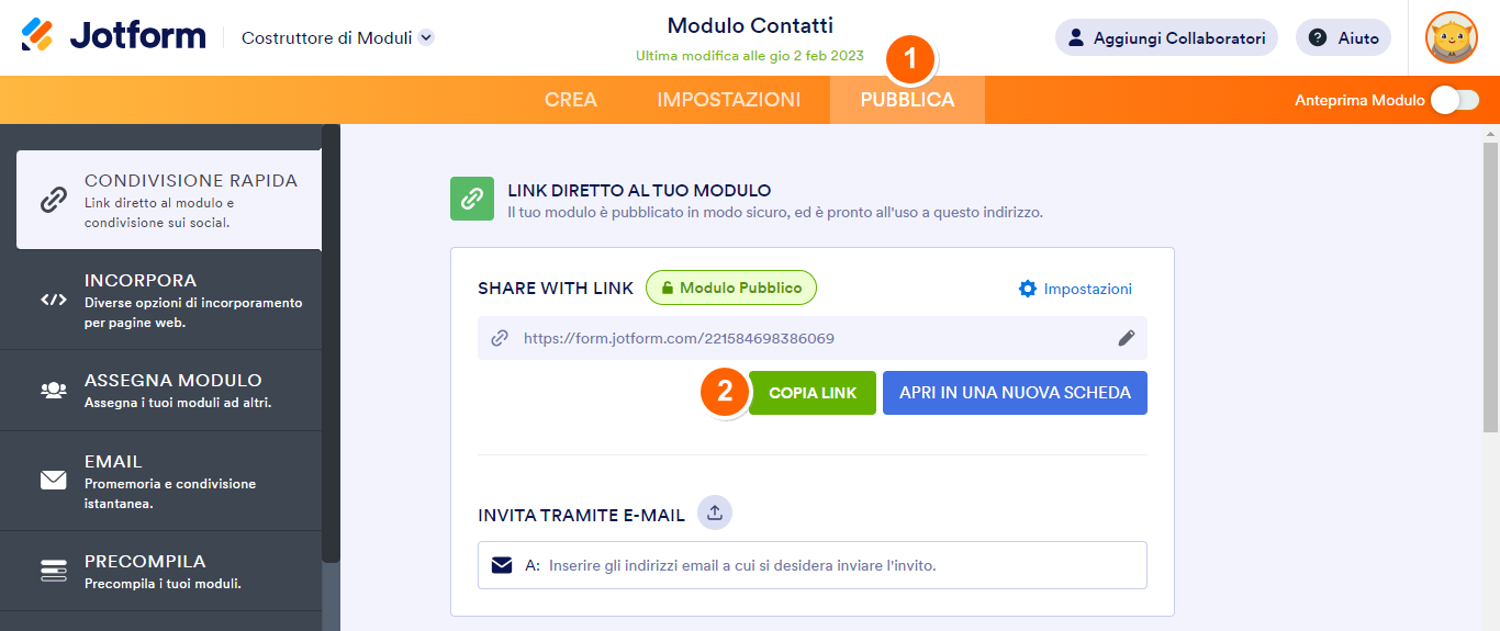 Dove Trovare l'URL del tuo Modulo Image-1
