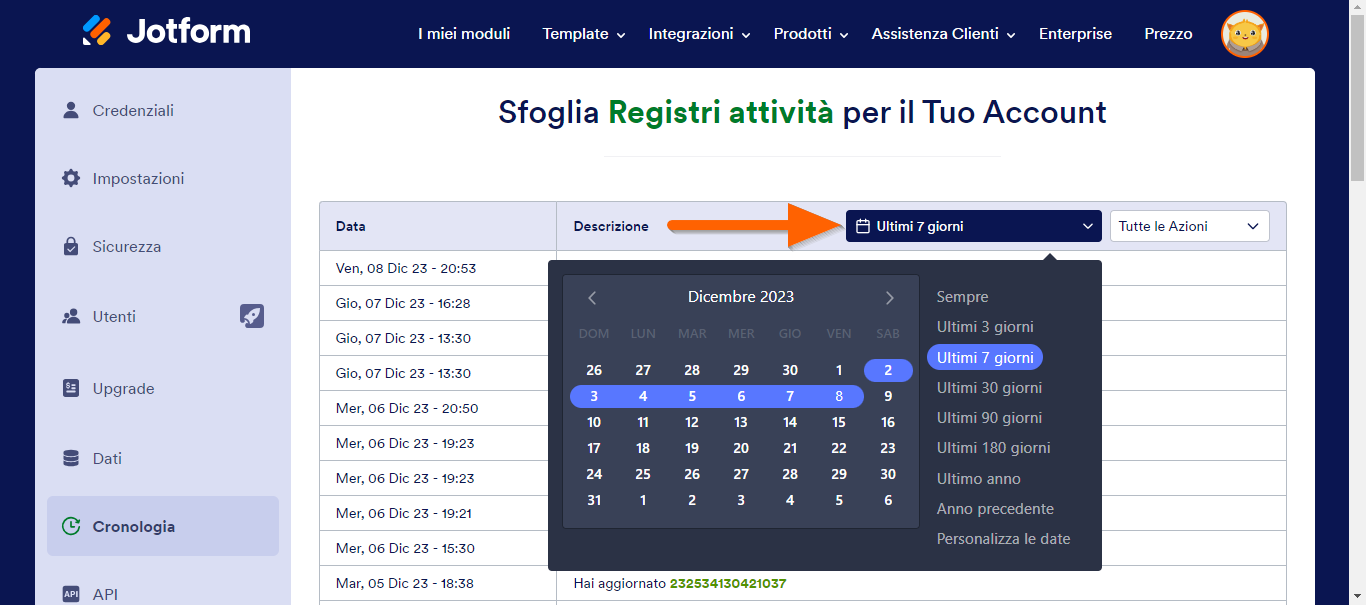Come Visualizzare la Cronologia Email dei tuoi Moduli Image-1