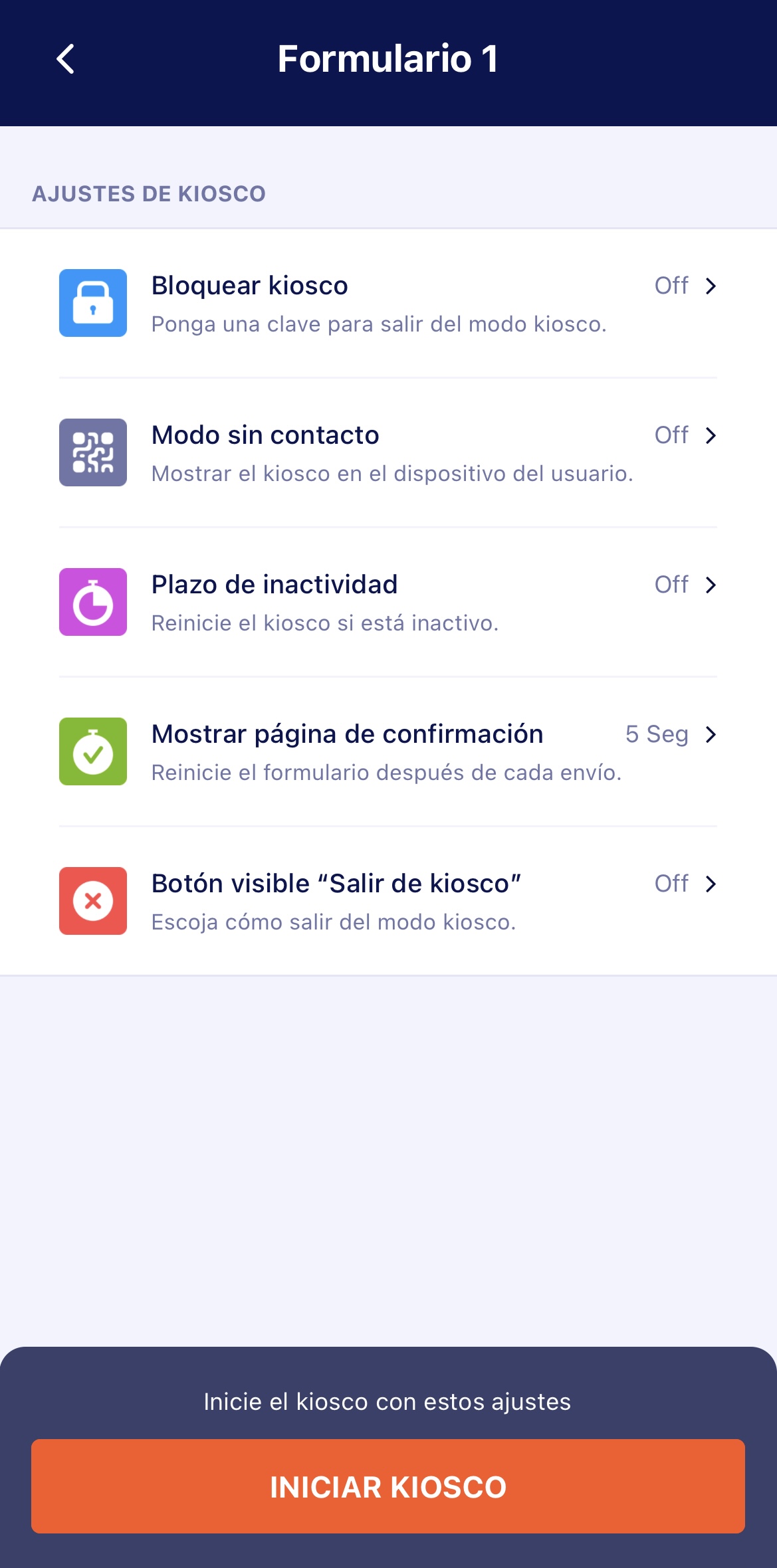 Cómo utilizar el modo quiosco en formularios móviles Jotform Image-3