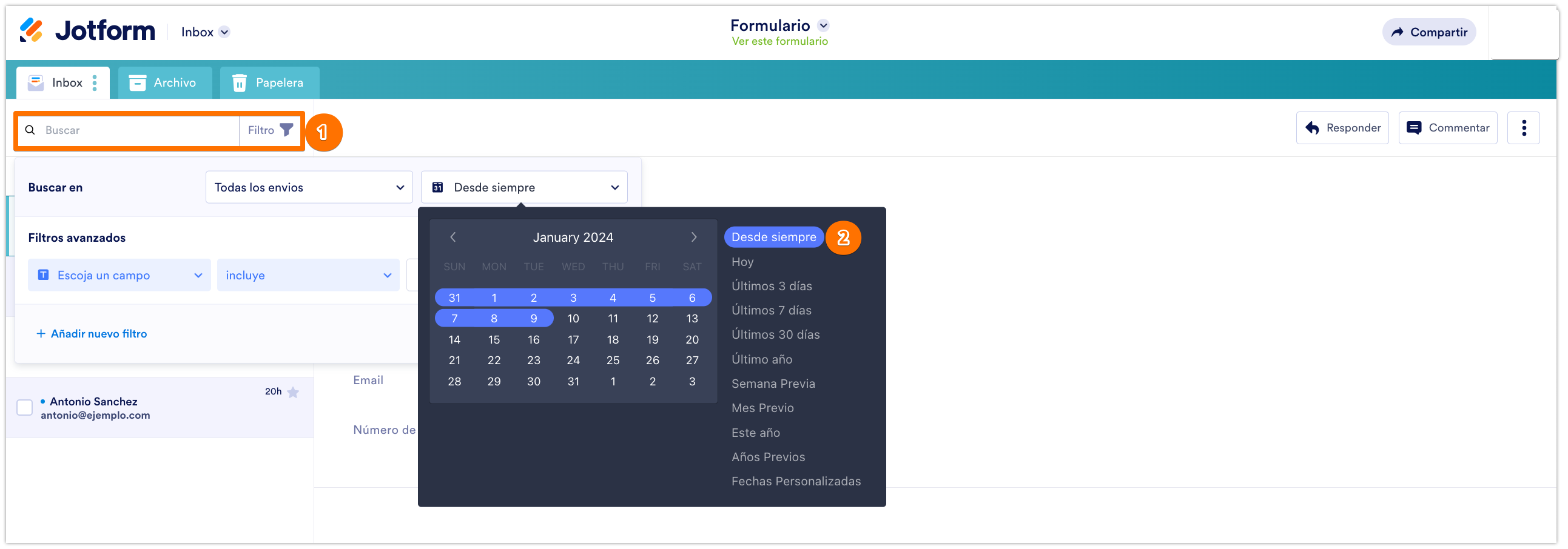 Cómo descargar envíos de formularios como Excel / CSV / PDF Image-7