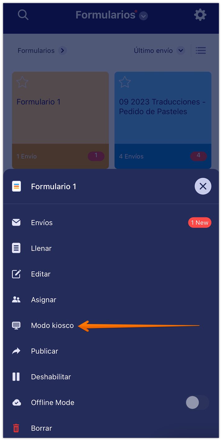 Cómo utilizar el modo quiosco en formularios móviles Jotform Image-2