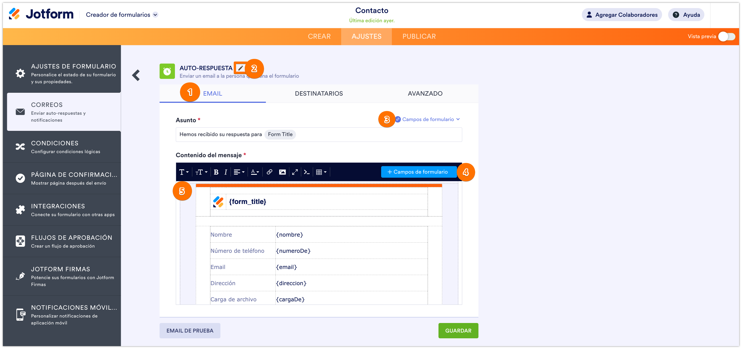 Configuración de un correo electrónico de respuesta automática Image-3