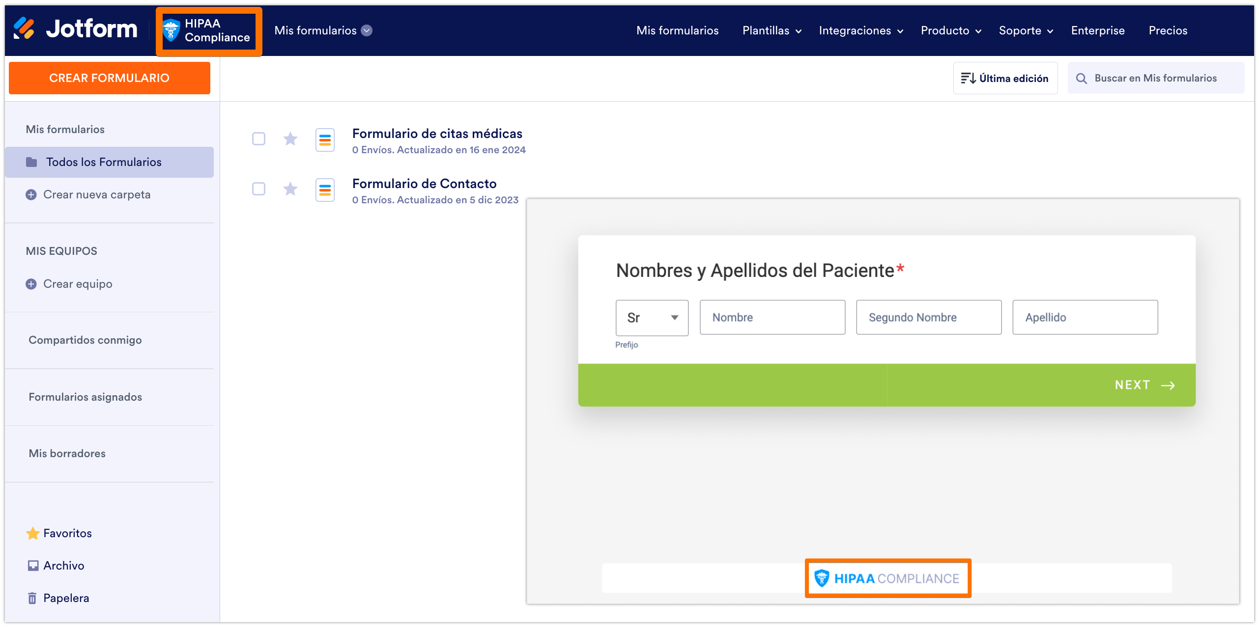 ¿Cómo actualizar mi cuenta al cumplimiento de HIPAA? Image-9