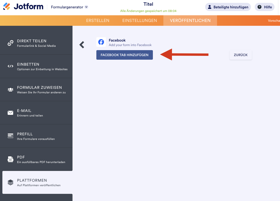 Wie man Facebook Formulare zur Lead-Generierung mit Jotform erstellt Image-2