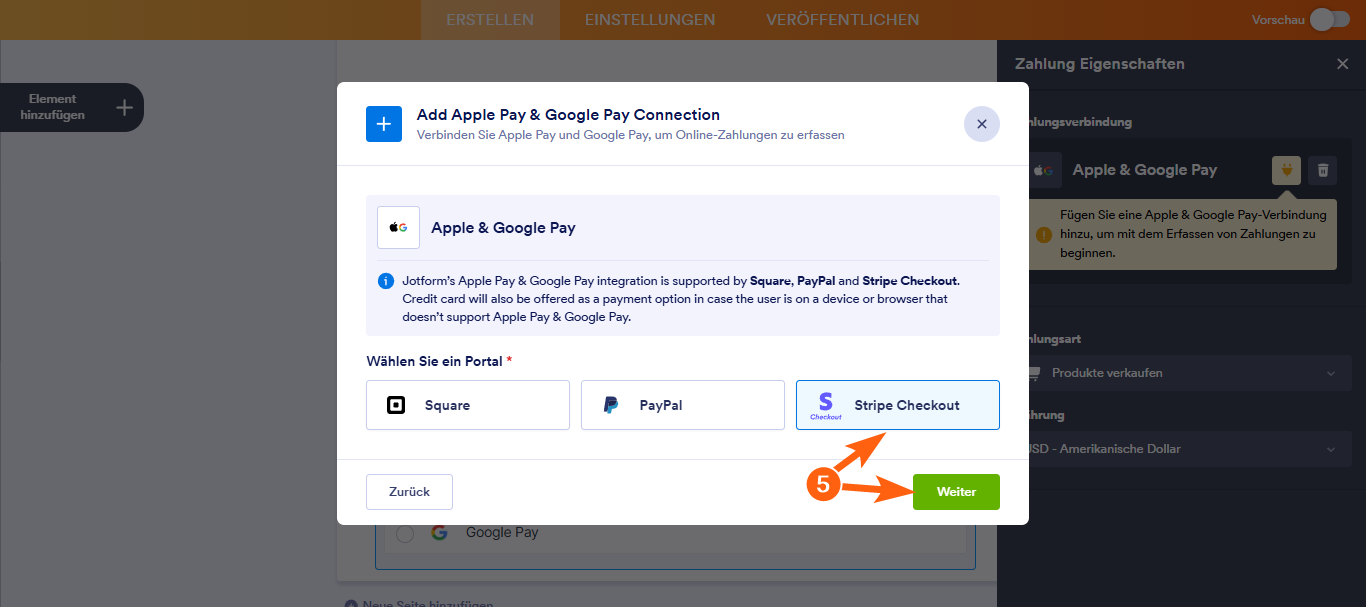 Wie Sie Jotform mit Apple Pay und Google Pay integrieren Image-13