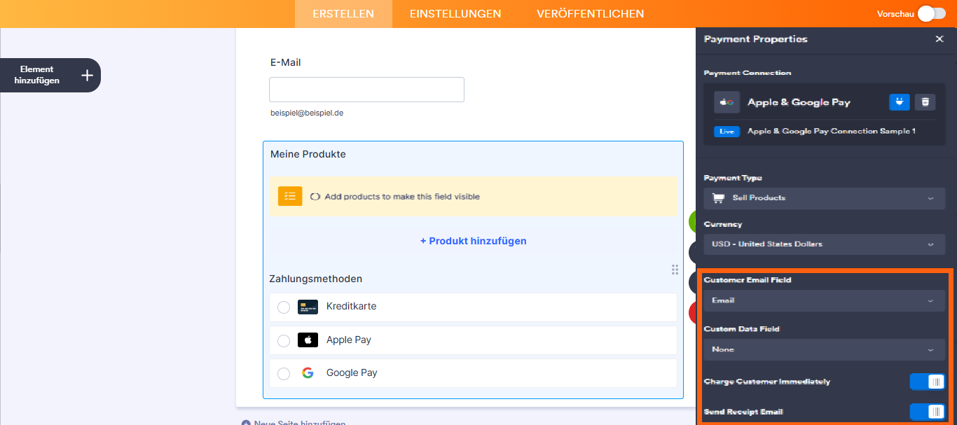 Wie Sie Jotform mit Apple Pay und Google Pay integrieren Image-19
