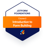 Badge of introduction to form building