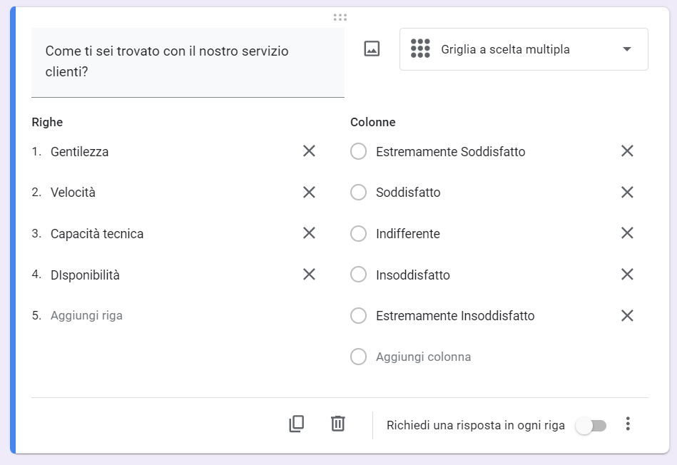 Come aggiungere una griglia a scelta multipla su Google Forms Image-4