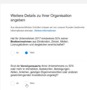 Weitere Details zu Ihrer Organisation