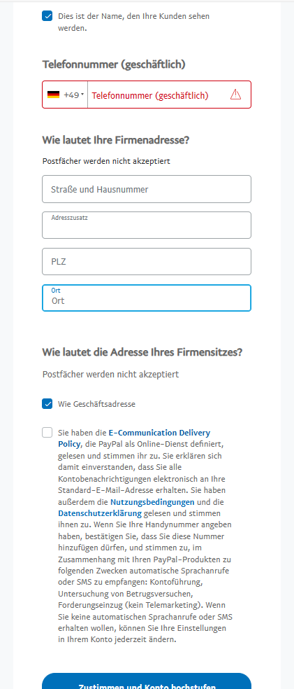 PayPal Konto hochstufen - Bild 2