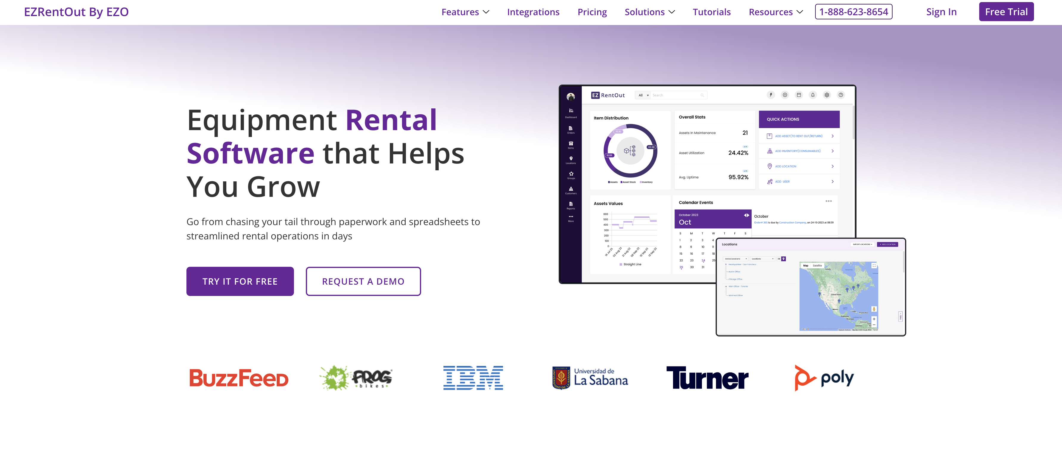 EZRentOut Landing Page