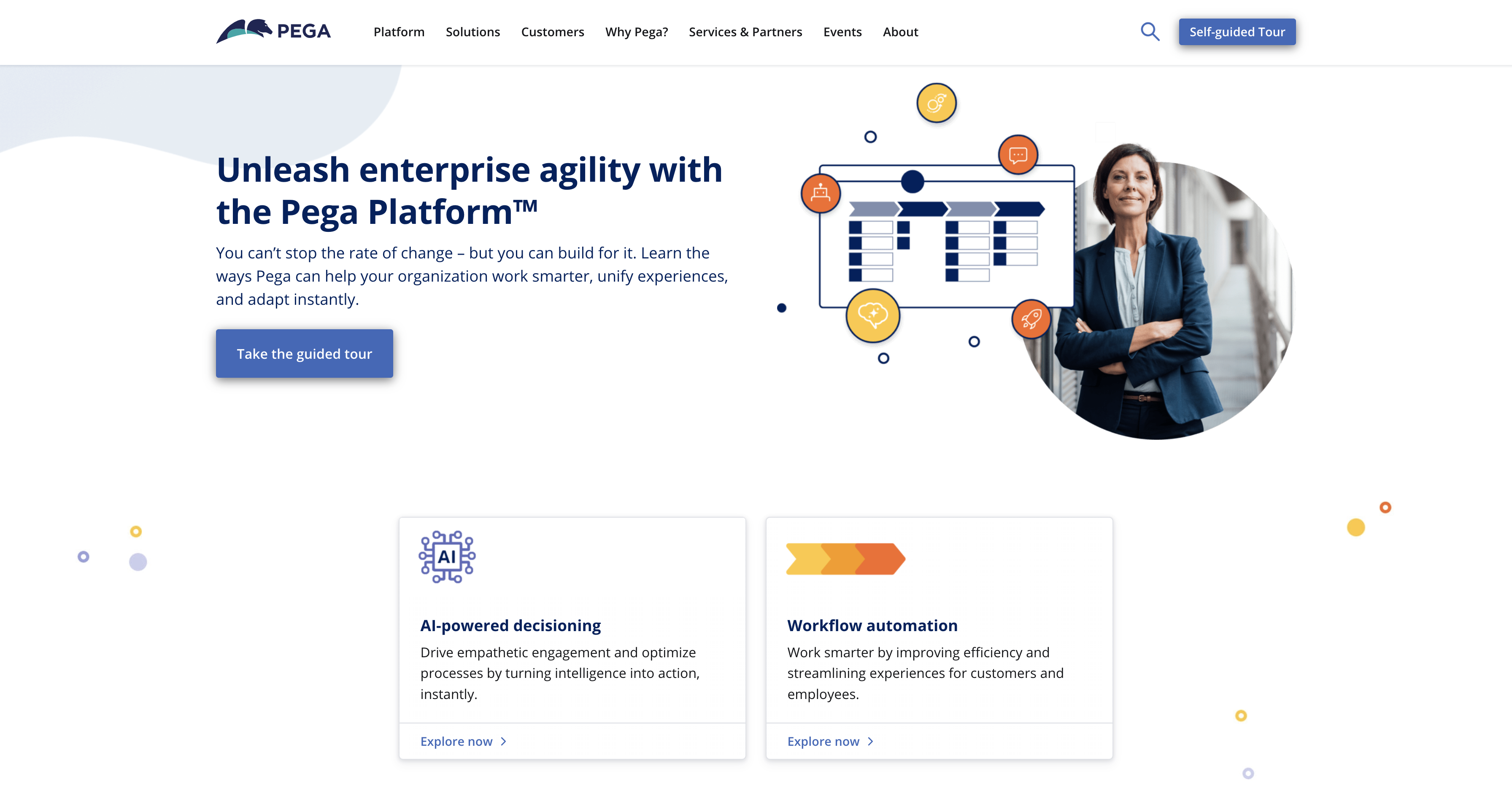 Pega Platform Landing Page