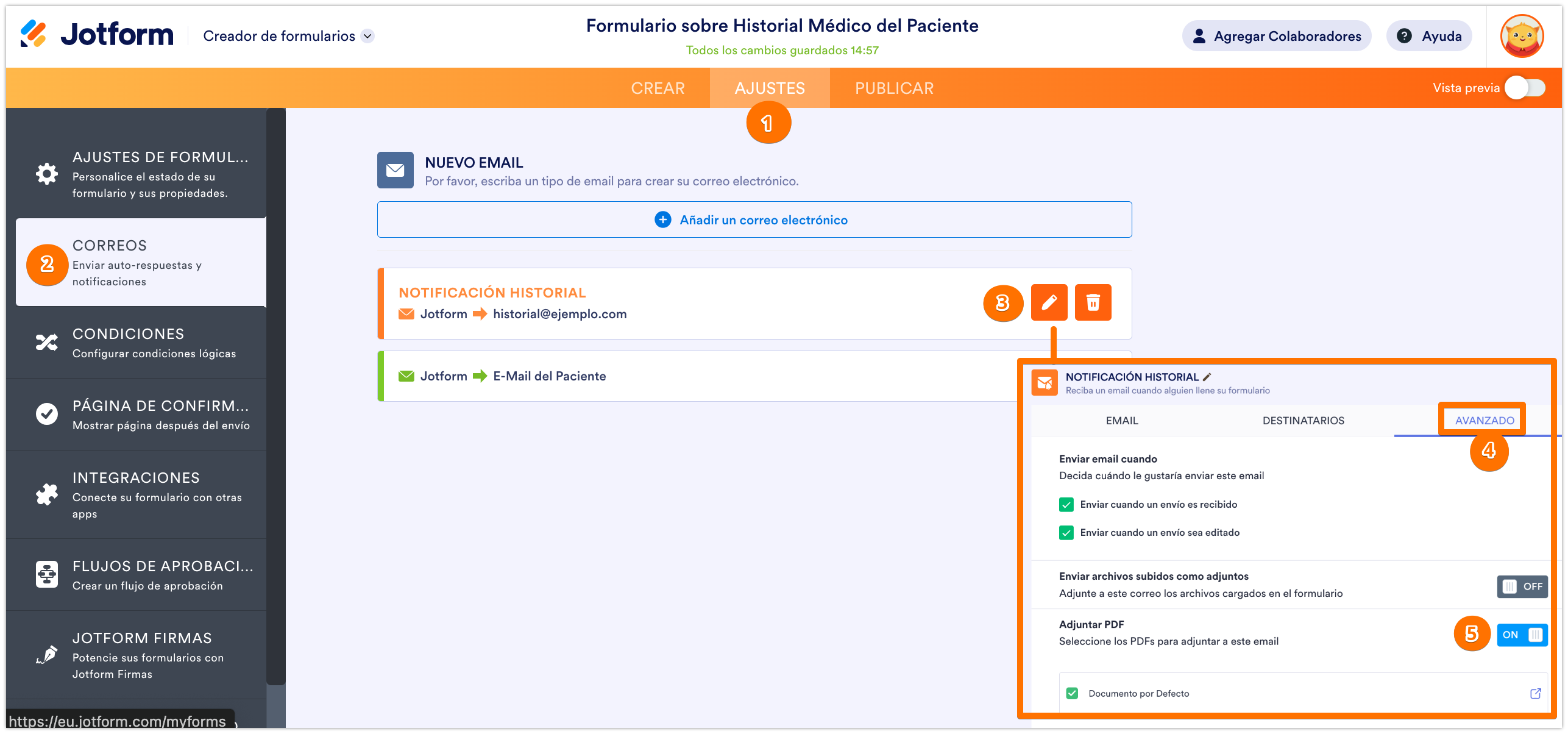 Cómo incluir envíos como archivos adjuntos en PDF en las notificaciones por correo electrónico Image-1