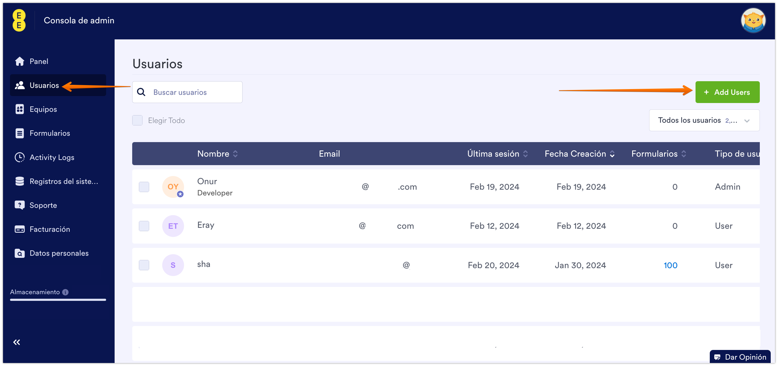 Cómo crear un nuevo usuario o administrador en Jotform Empresarial Image-2
