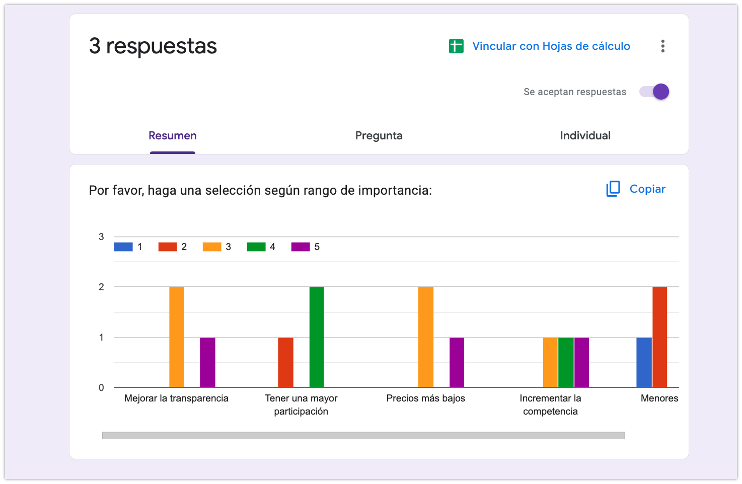 Cómo añadir preguntas de clasificación en los formularios de Google Image-2