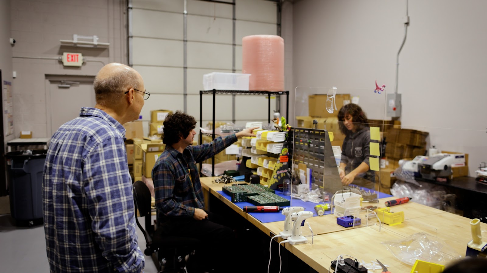 Manufacturing of guitar pedals in the production facility of Red Panda