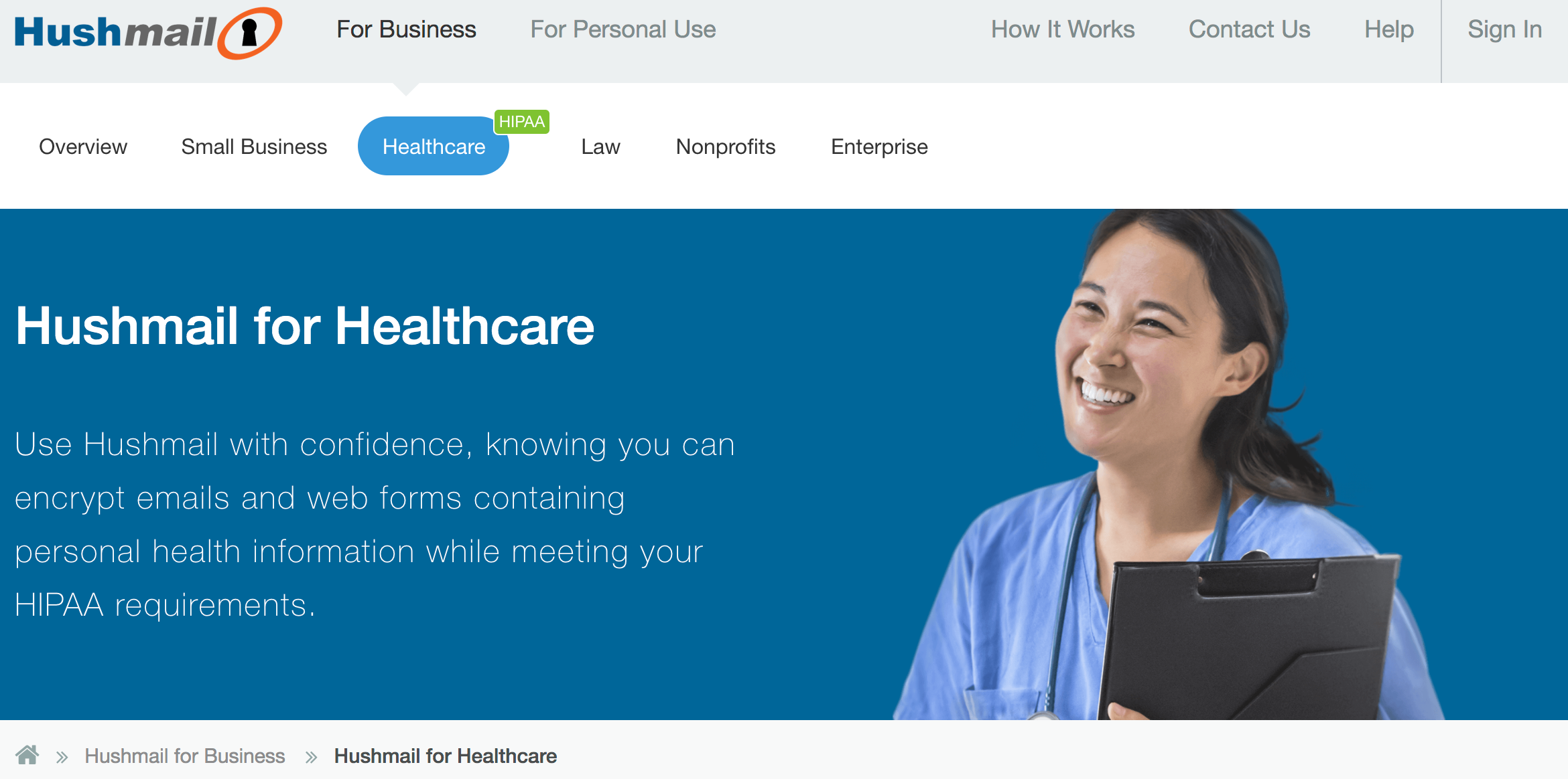 hushmail hipaa compliant email