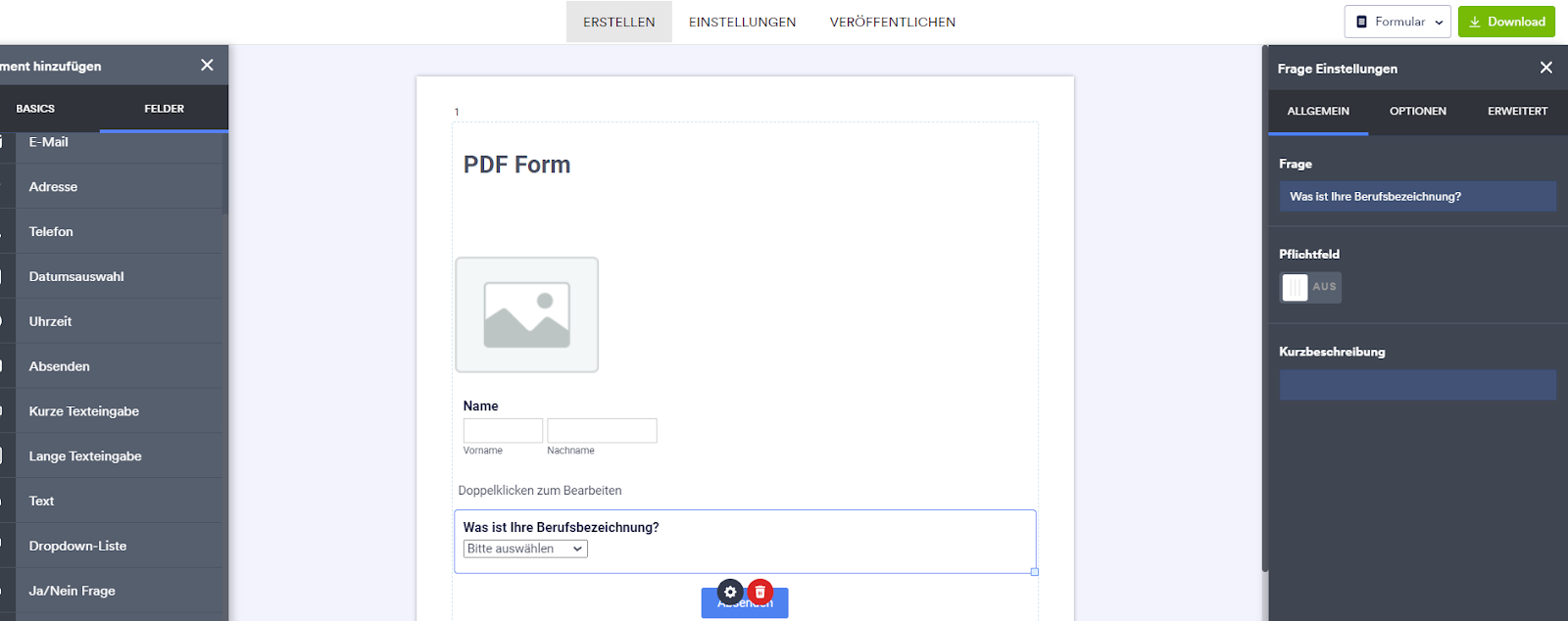 Wie man ein ausfüllbares PDF-Formular ohne Acrobat erstellt - Bild 3