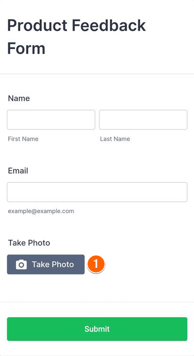Wie Sie ein Foto machen und es in Jotform Mobile Formulare hochladen Image-4