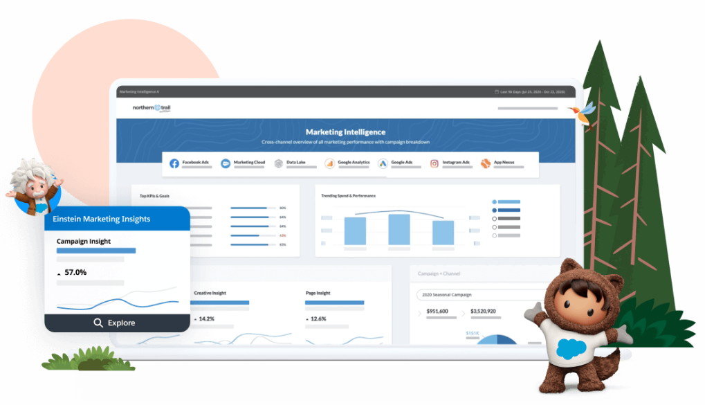 user interface of salesforce marketing cloud