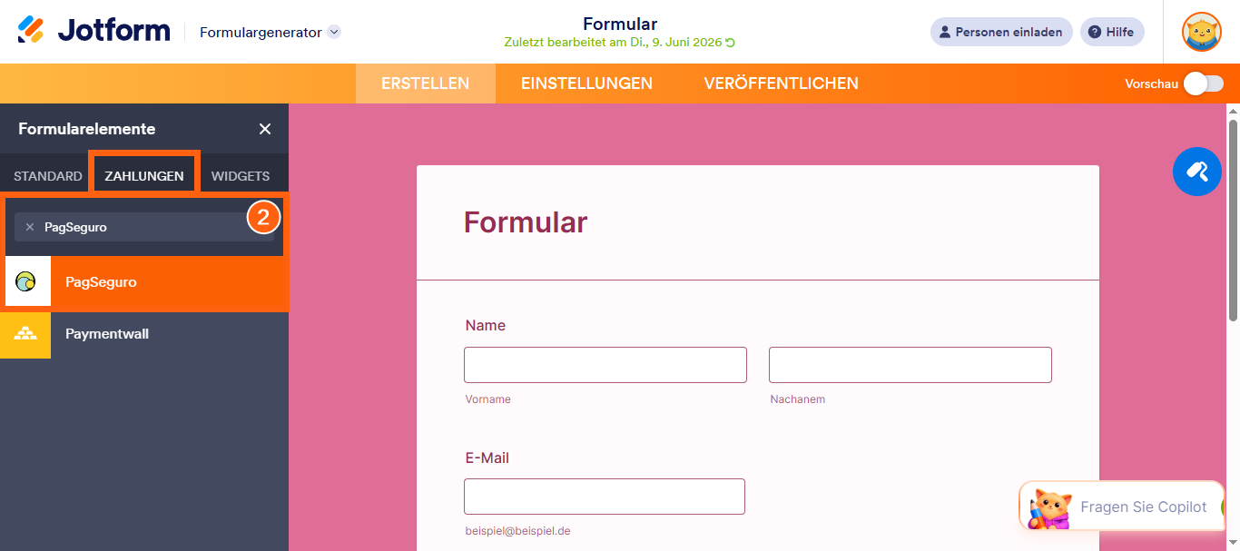Wie Sie Pagseguro mit Jotform integrieren Image-10